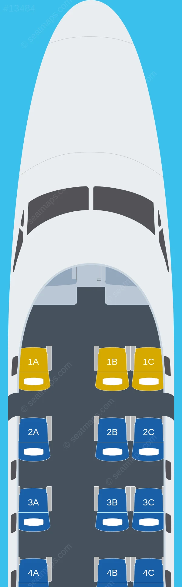 SATENA De Havilland DHC-6 Twin Otter seatmap preview