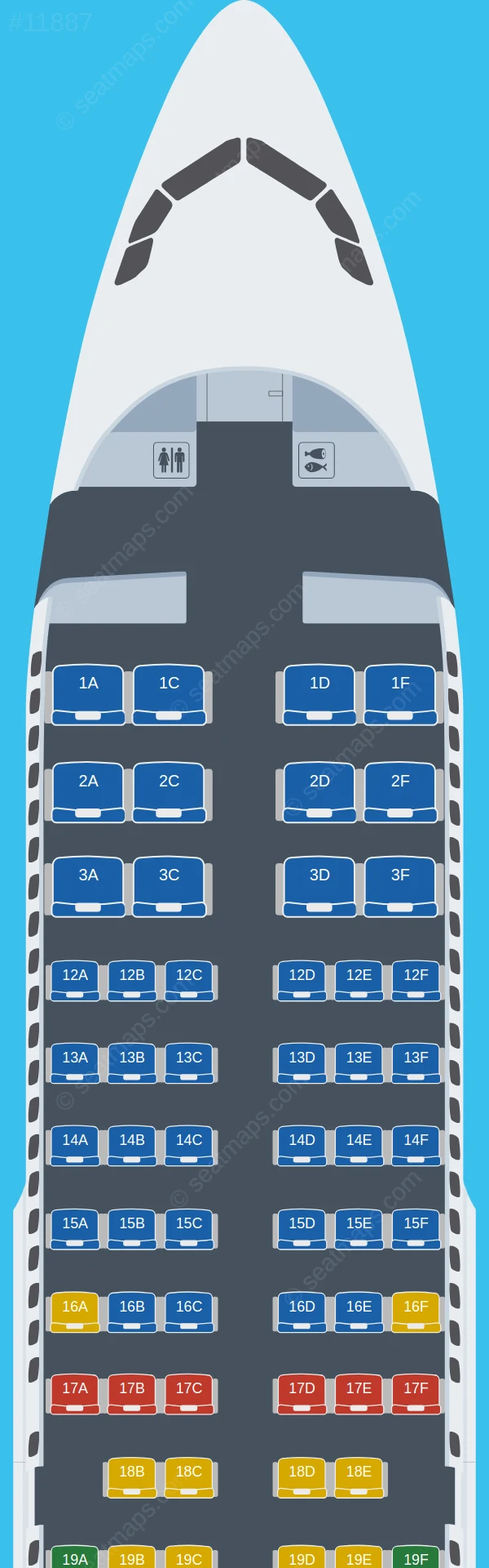 Seat Map Of Air Canada Airbus A319 Aircraft Seat Map Of Air Canada Airbus A319 Aircraft