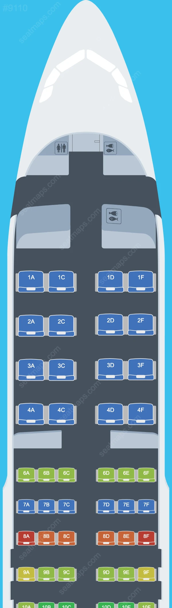Bamboo Airways Airbus A320 Seat Maps A320-200 V.2