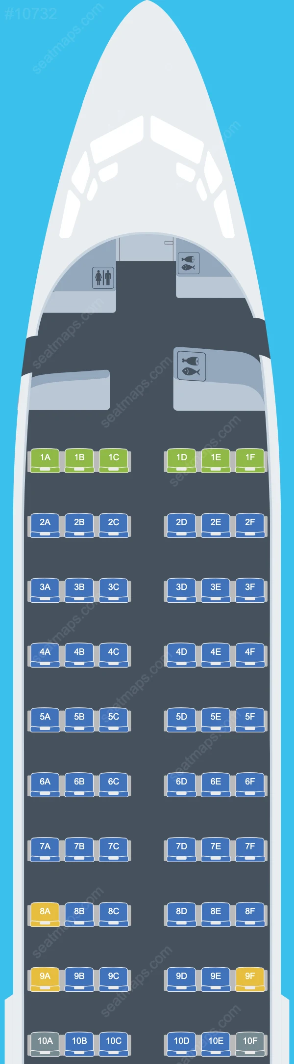 Canadian North Boeing 737-400 seatmap mobile preview