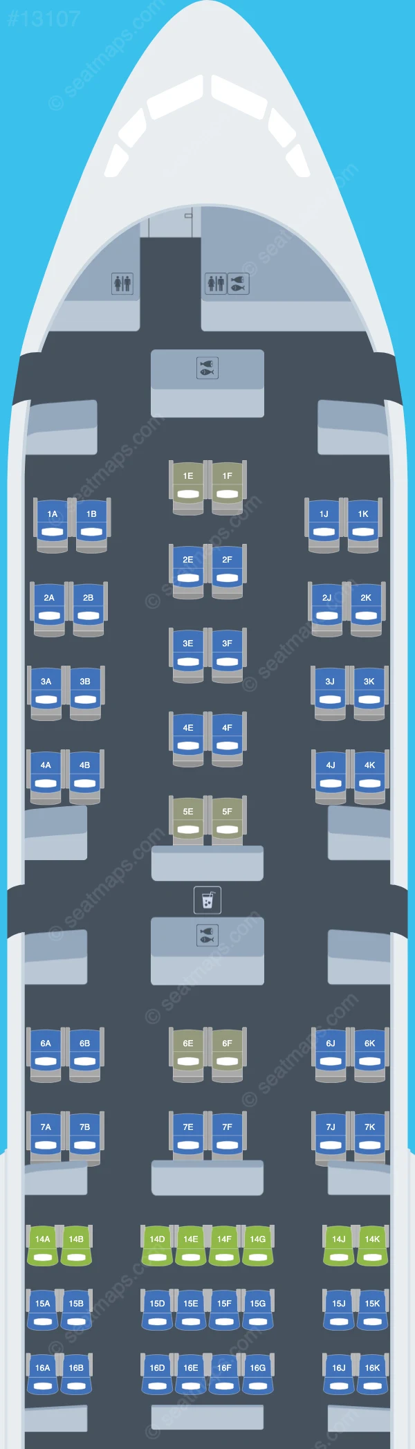 Emirates Boeing 777-200LR V.2 seatmap preview