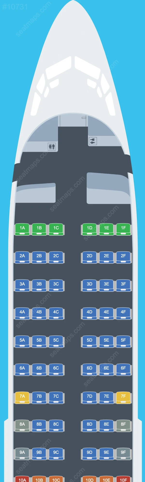 Canadian North Boeing 737-700 seatmap mobile preview