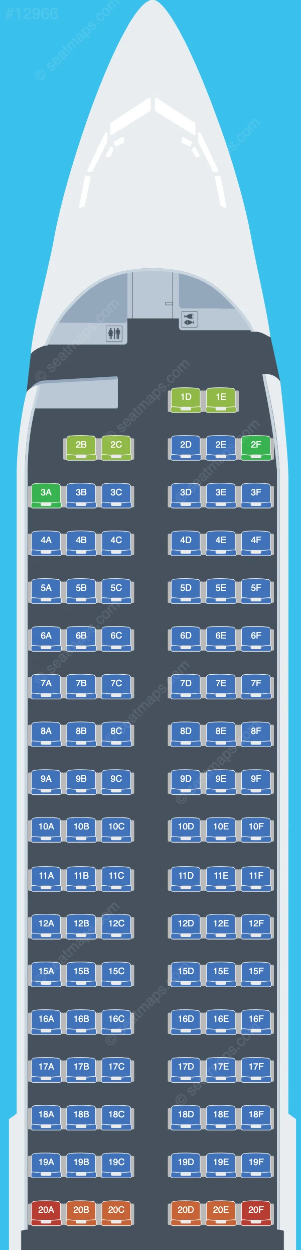 Thai Lion Air Boeing 737-900 ER  V.2 seatmap preview