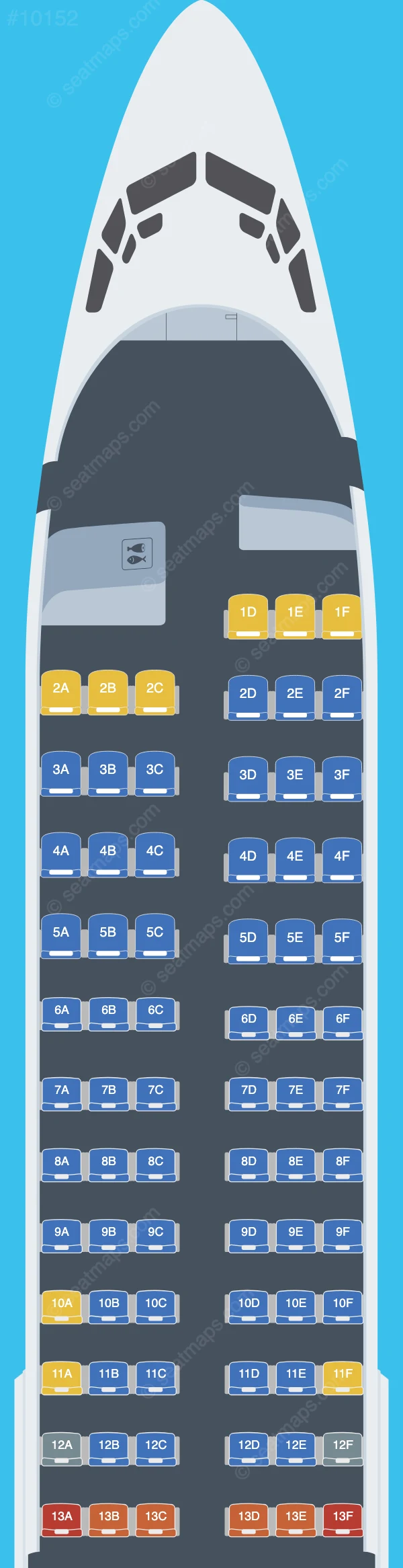 GOL Linhas Aereas Boeing 737-800 seatmap preview