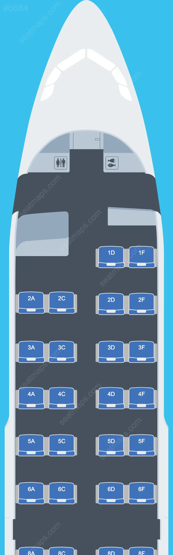 Air Canada Airbus A319 Plan de Salle A319-100 V.2