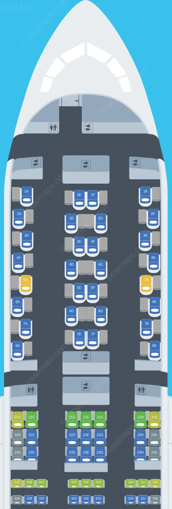 Air India Boeing 787-9 seatmap preview