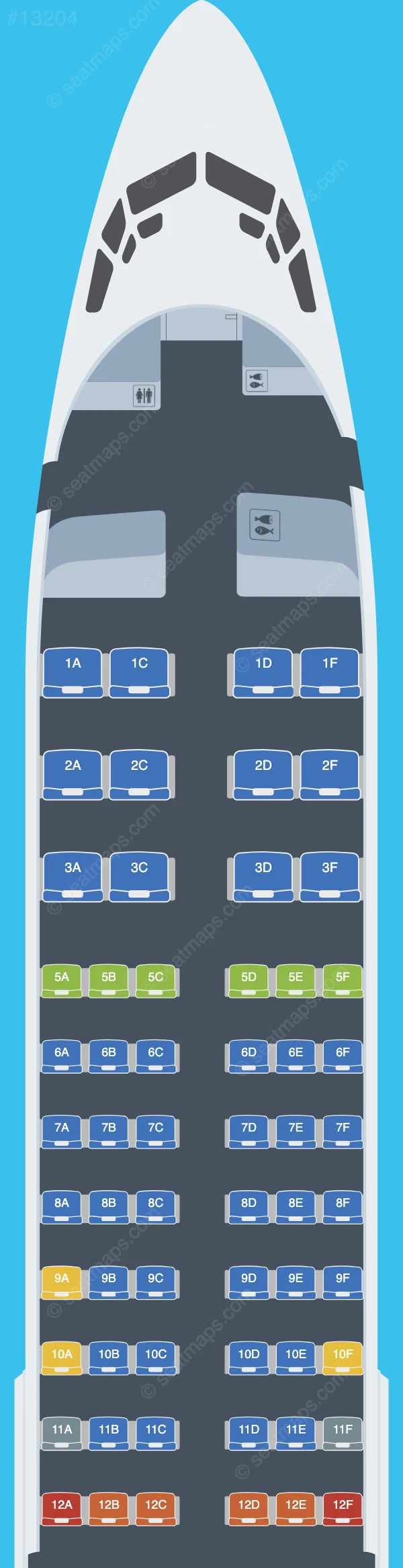 Qantas Boeing 737-800 V.3 seatmap preview