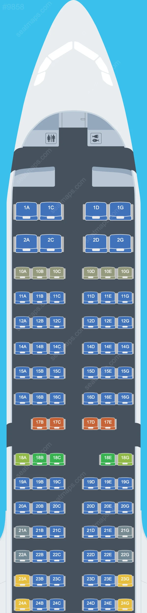 Vietnam Airlines Airbus A321 Seat Maps A321-200neo