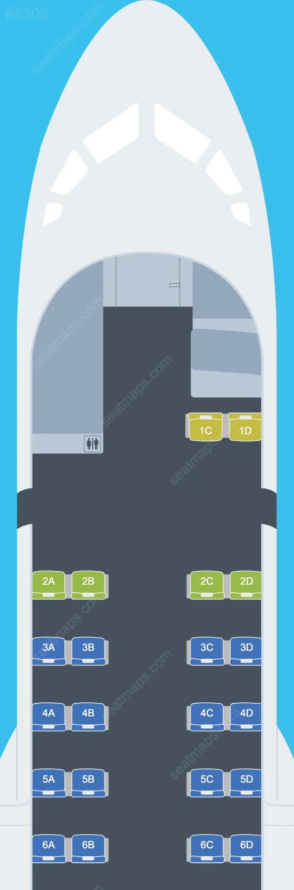 Aer Lingus Limited ATR 42 / 72 Seat Maps 42-300