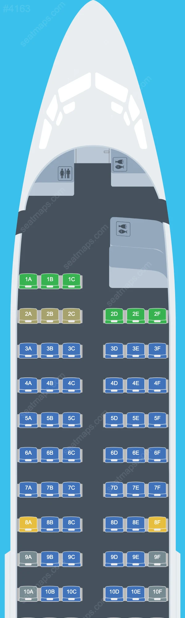 Blue Air Boeing 737 Plan de Salle 737-300