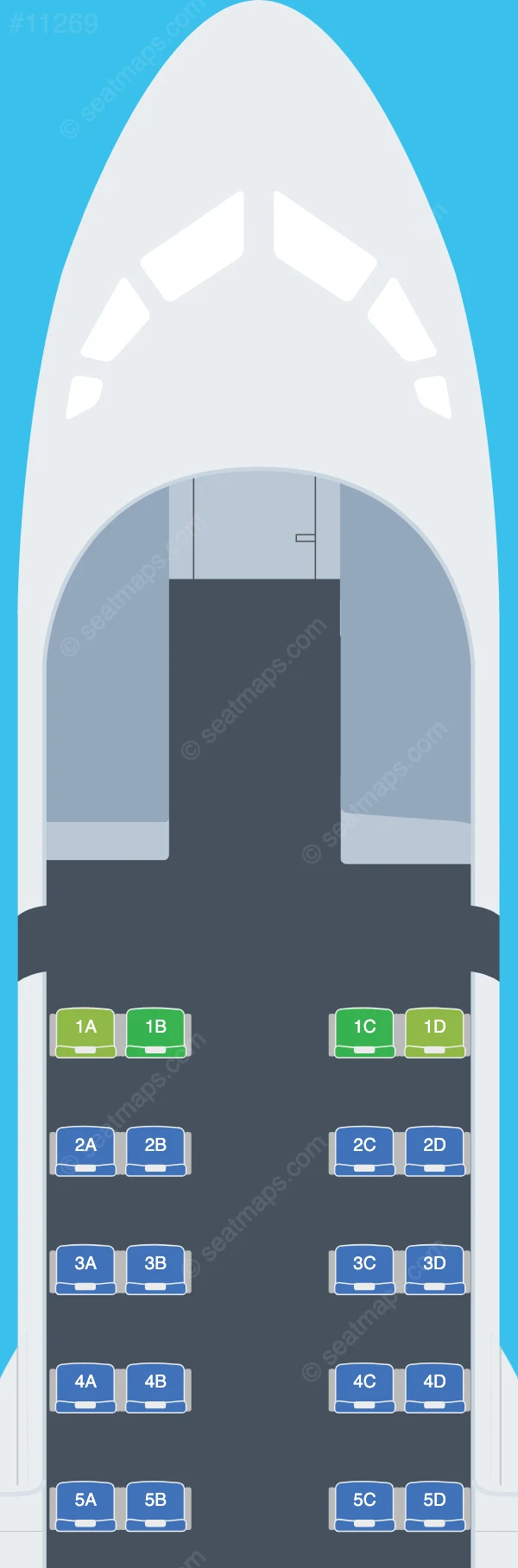 Maldivian ATR 42-600 seatmap preview