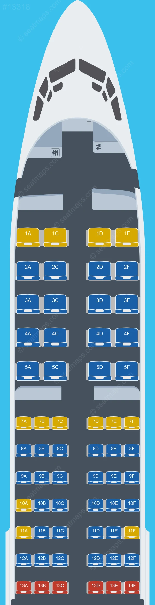 Georgian Airways Boeing 737-800 V.3 seatmap preview