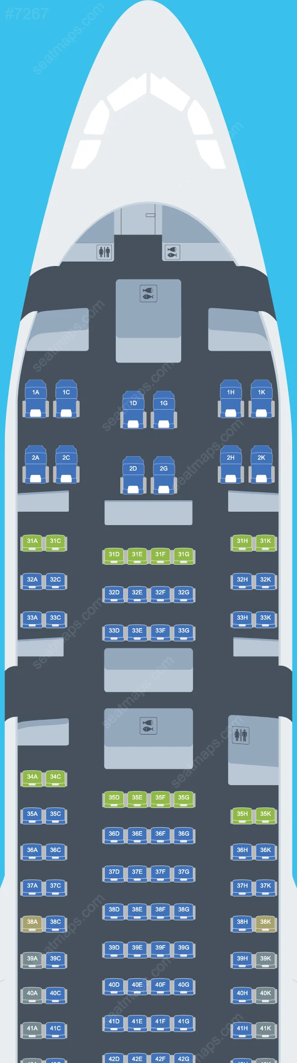China Southern Airbus A330 Seat Maps A330-200 V.2