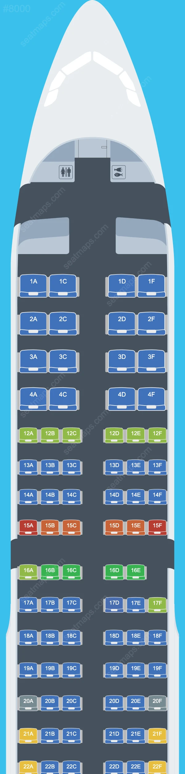 Air Canada Airbus A321 Plan de Salle A321-200 V.1