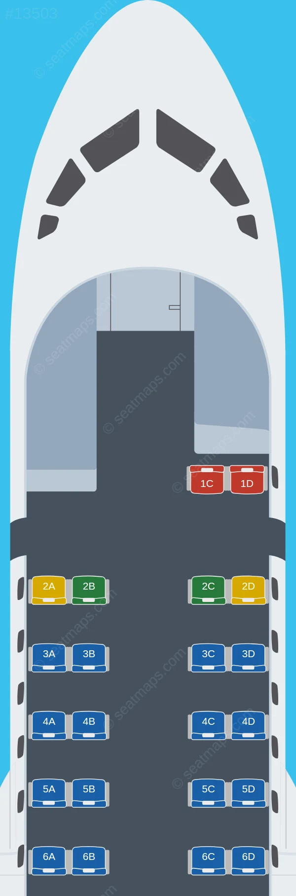 Cebgo ATR 42-600 seatmap preview