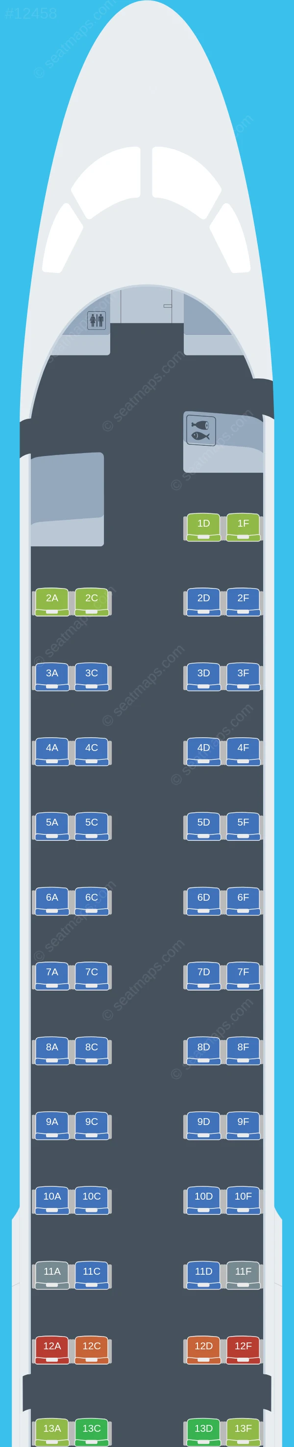 Airlink Embraer E195 V.3 seatmap preview