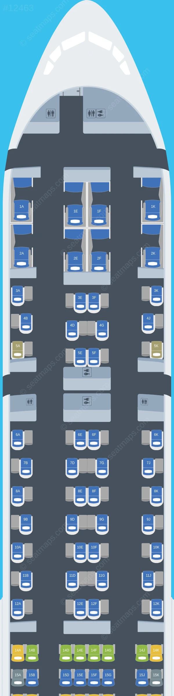 Emirates Boeing 777-300ER V.7 seatmap preview