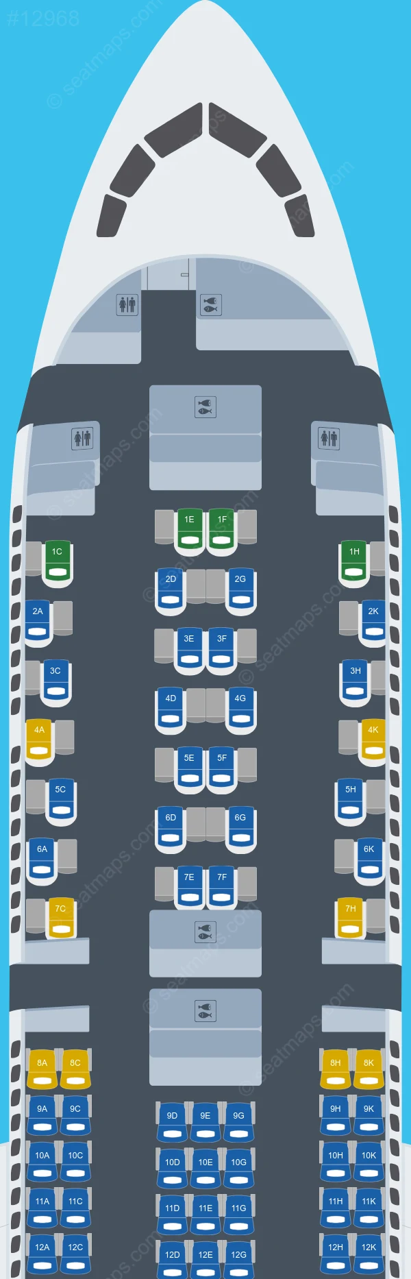 Riyadh Air Boeing 787-9 seatmap preview