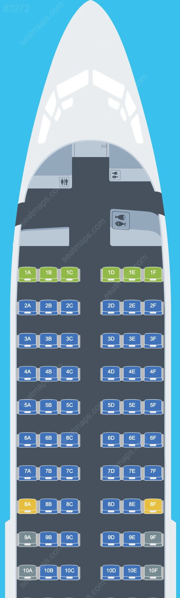 Transavia Boeing 737 Seat Maps 737-700