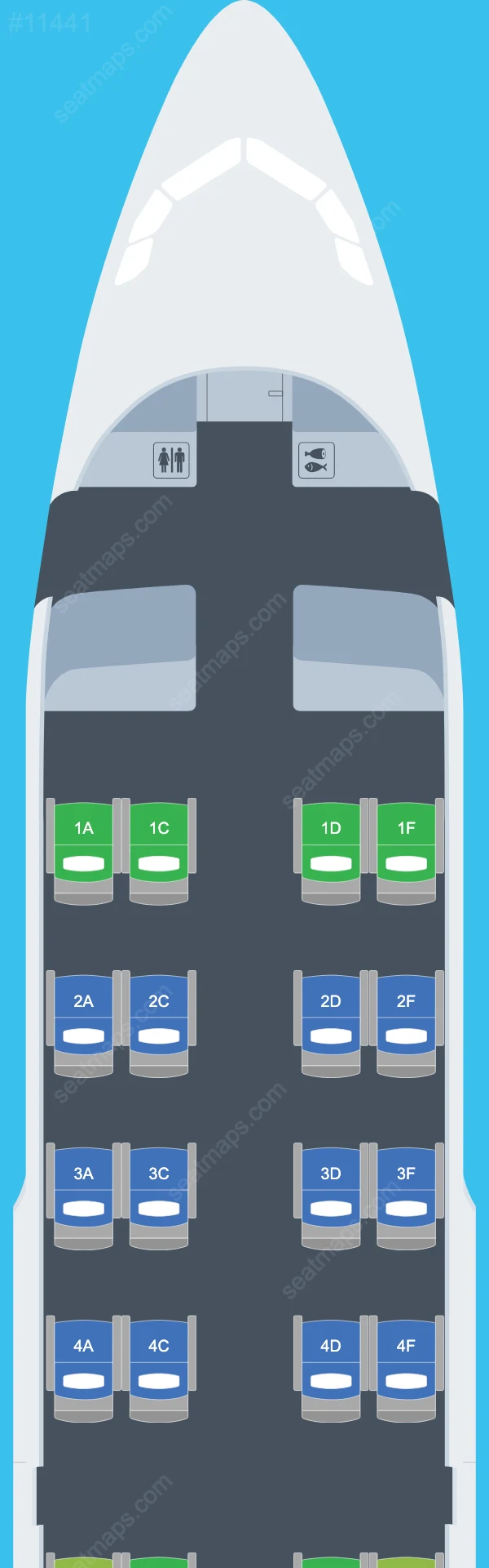 Beond Airbus A319 Seat Maps A319-100