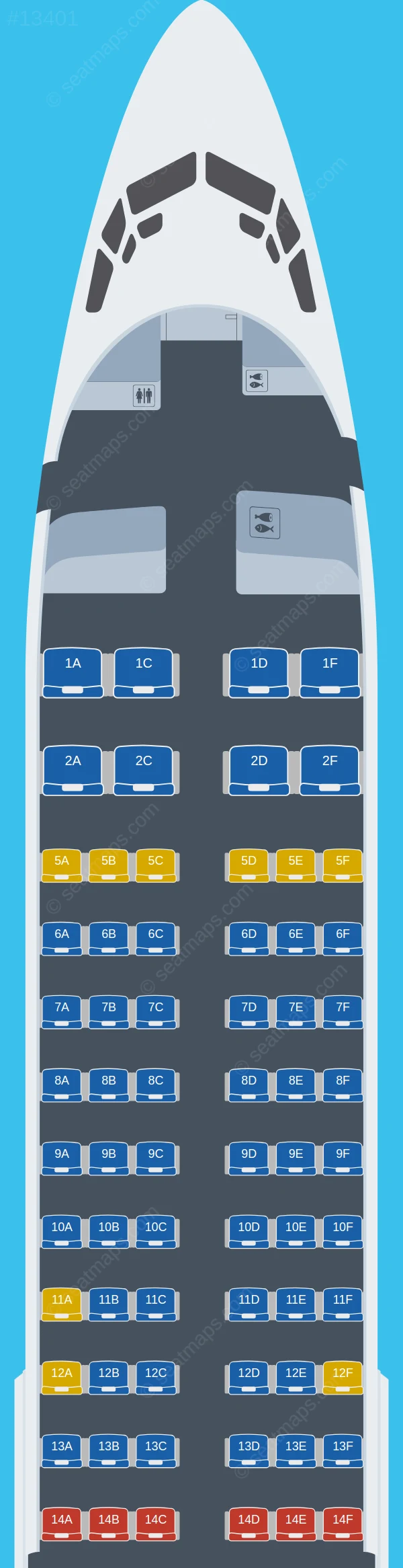 AirExplore Boeing 737-800 V.2 seatmap preview