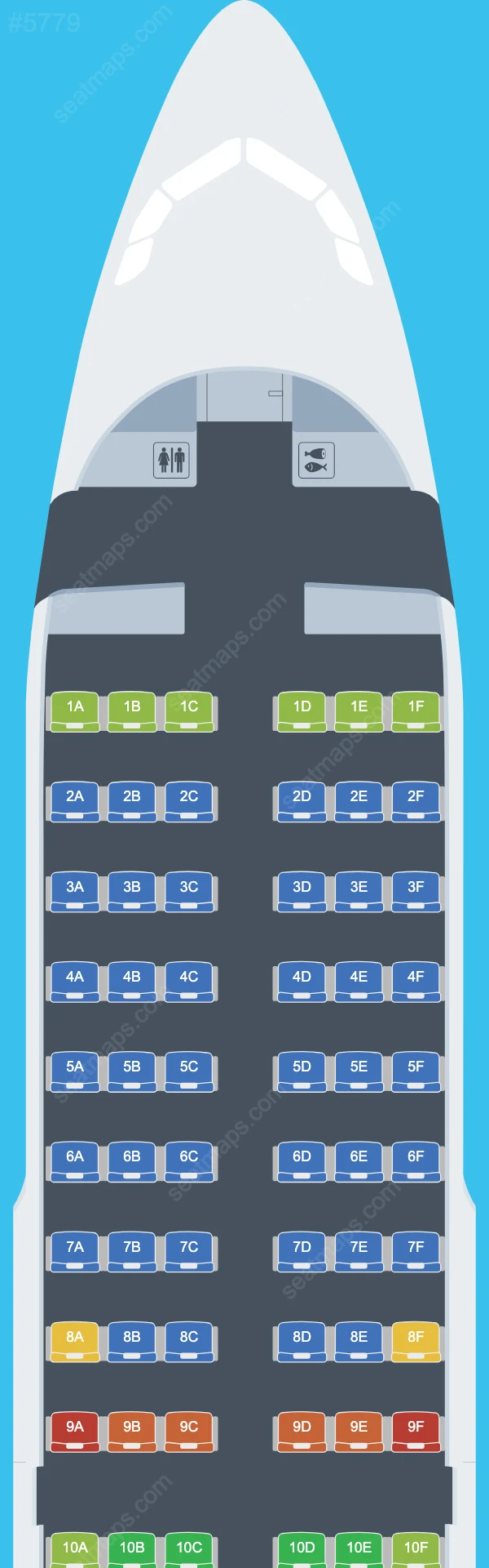 Eurowings Airbus A319 Seat Maps A319-100 V.2