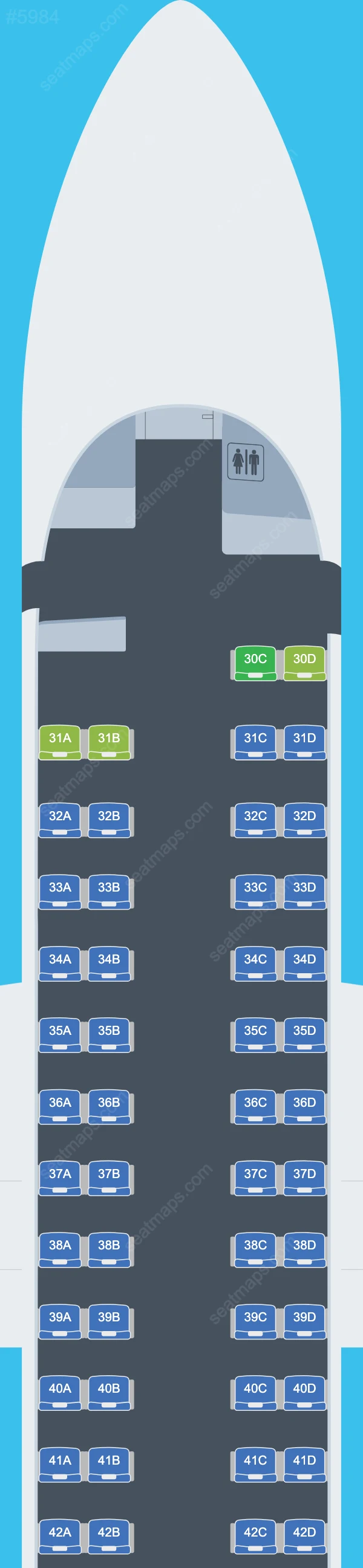 Nok Air Bombardier Q400 Seat Maps Q400