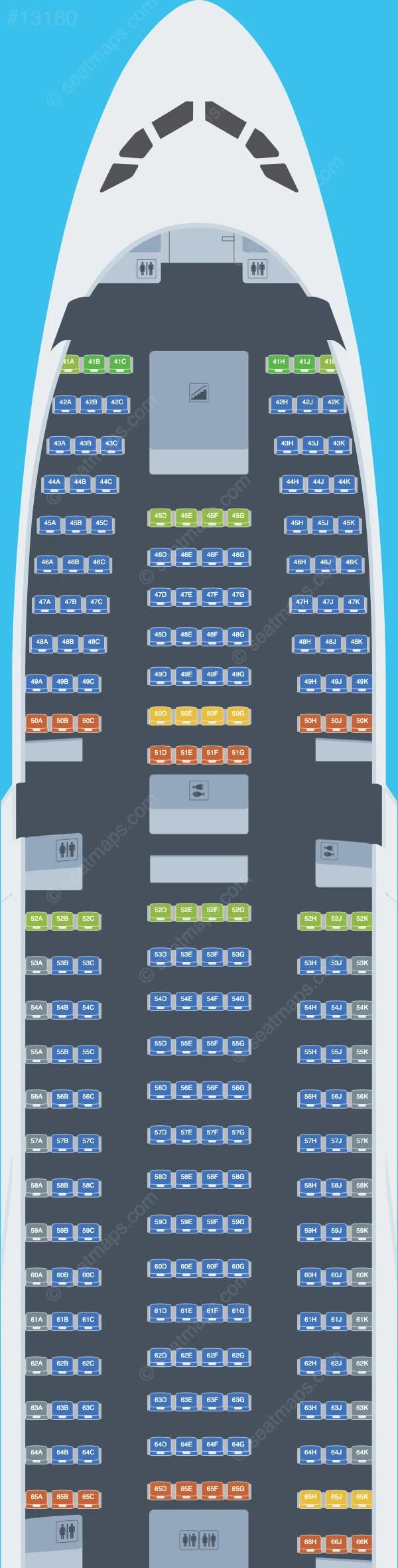 Emirates Airbus A380-800 V.10 seatmap preview