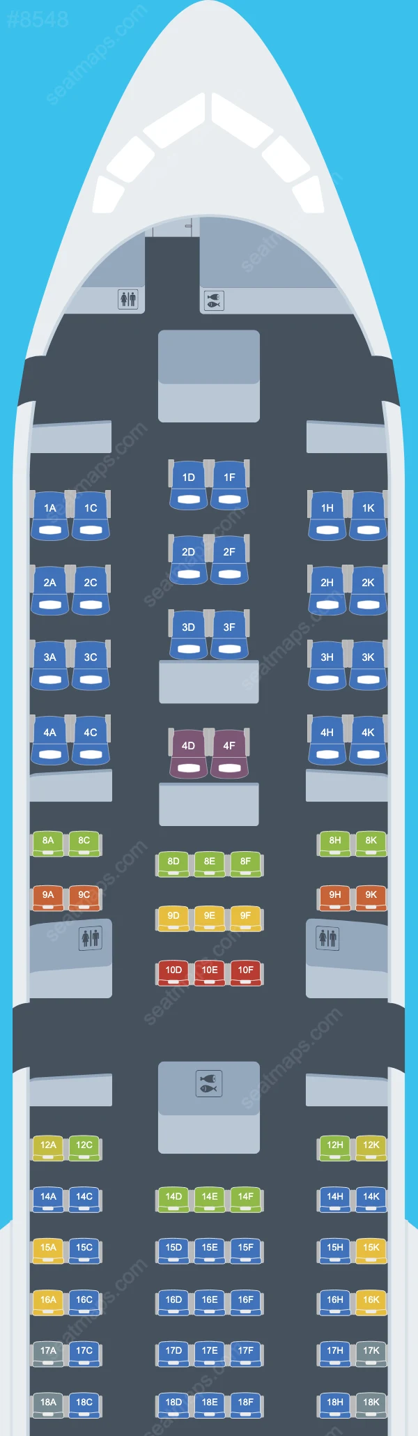 Omni Air International Boeing 767 Seat Maps 767-300 ER V.2