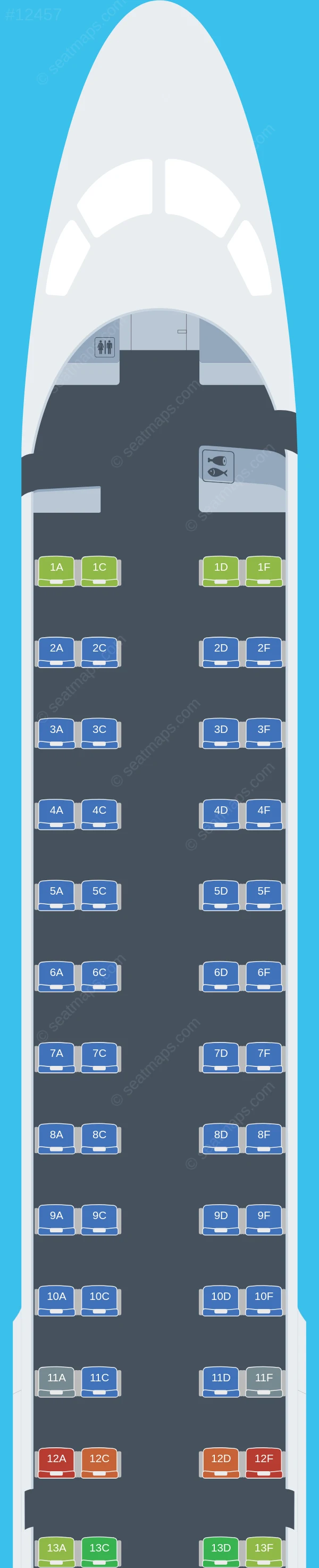 Airlink Embraer E195 V.2 seatmap preview