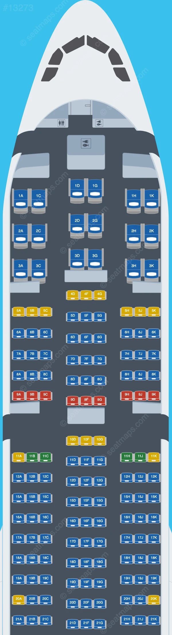 Batik Air Malaysia Airbus A330-300 V.2 seatmap preview