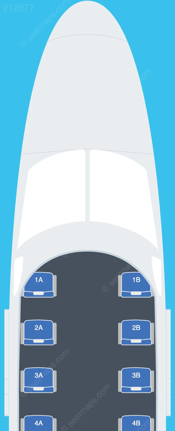 Southern Airways Express Cessna 208B Grand Caravan seatmap preview
