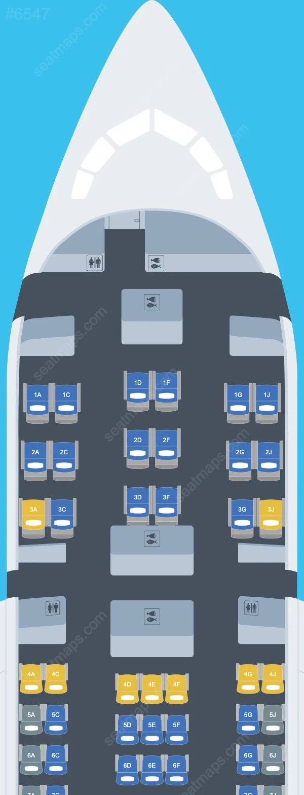 AZAL Azerbaijan Airlines Boeing 787 Seat Maps 787-8
