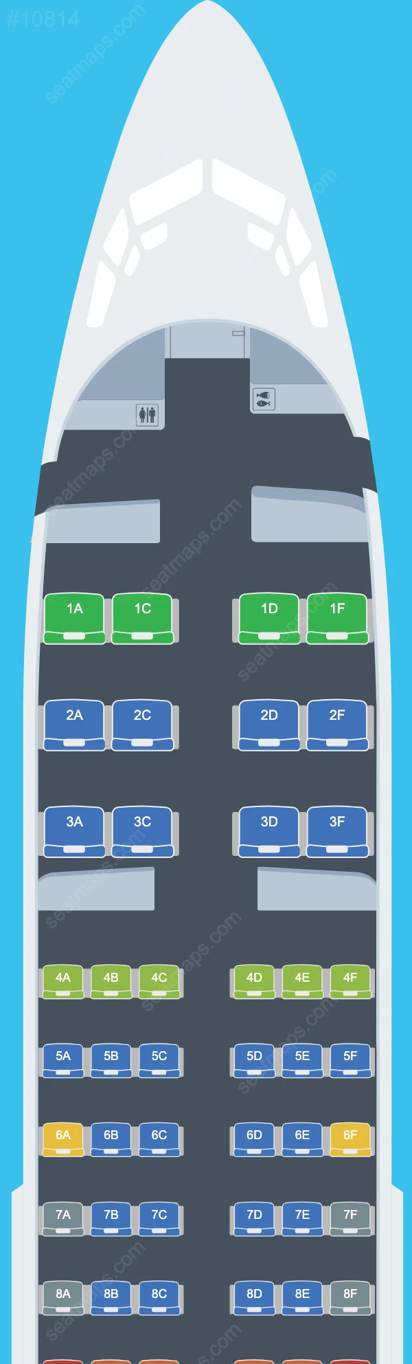 Cabo Verde Airlines Boeing 737 Seat Maps 737-700