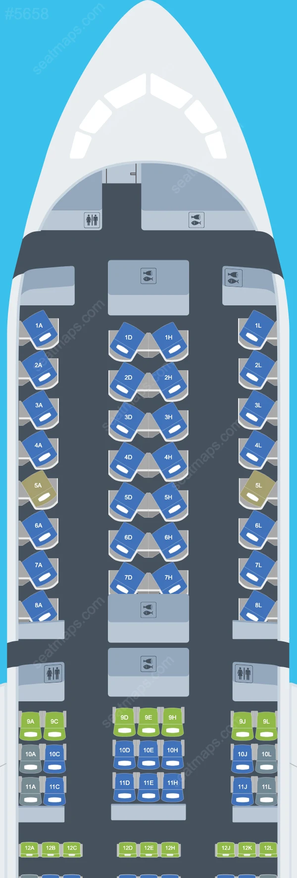 American Airlines Boeing 787-9 seatmap preview