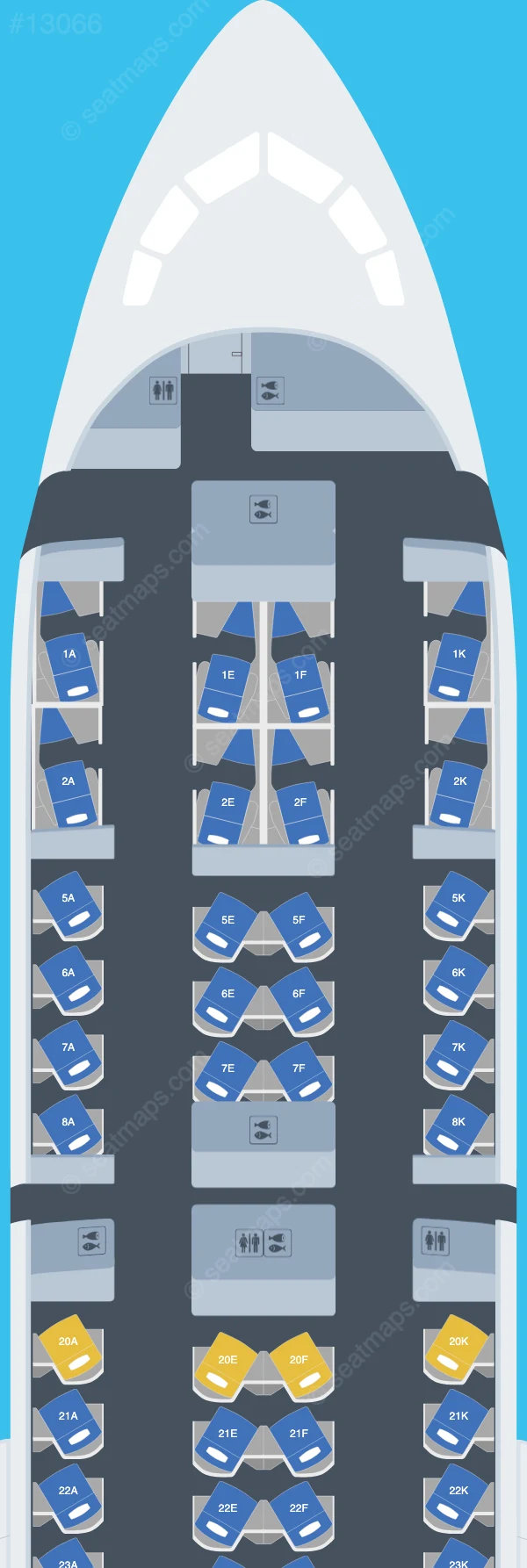 British Airways Boeing 787-9 V.2 seatmap preview