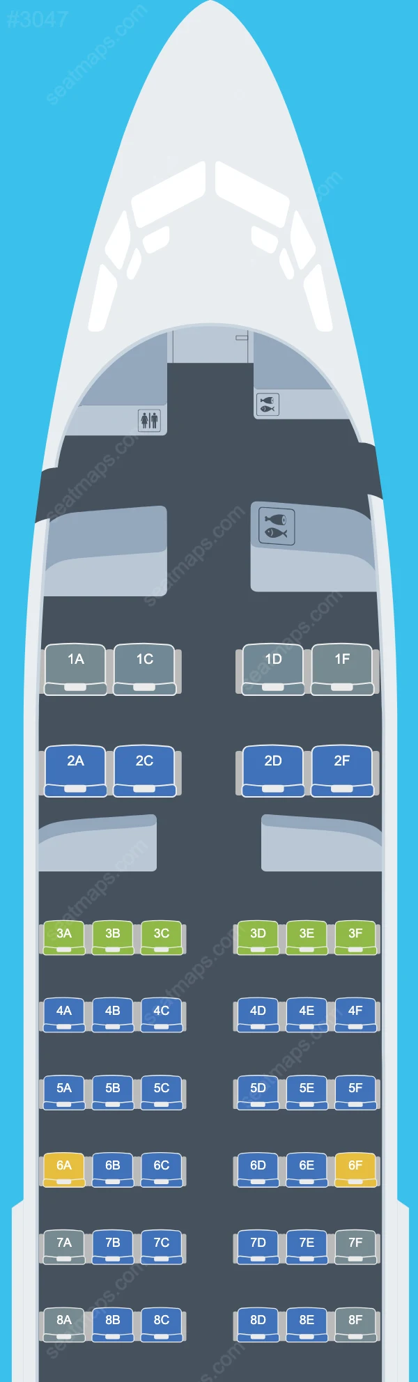 Aerolineas Argentinas Boeing 737 Seat Maps 737-700