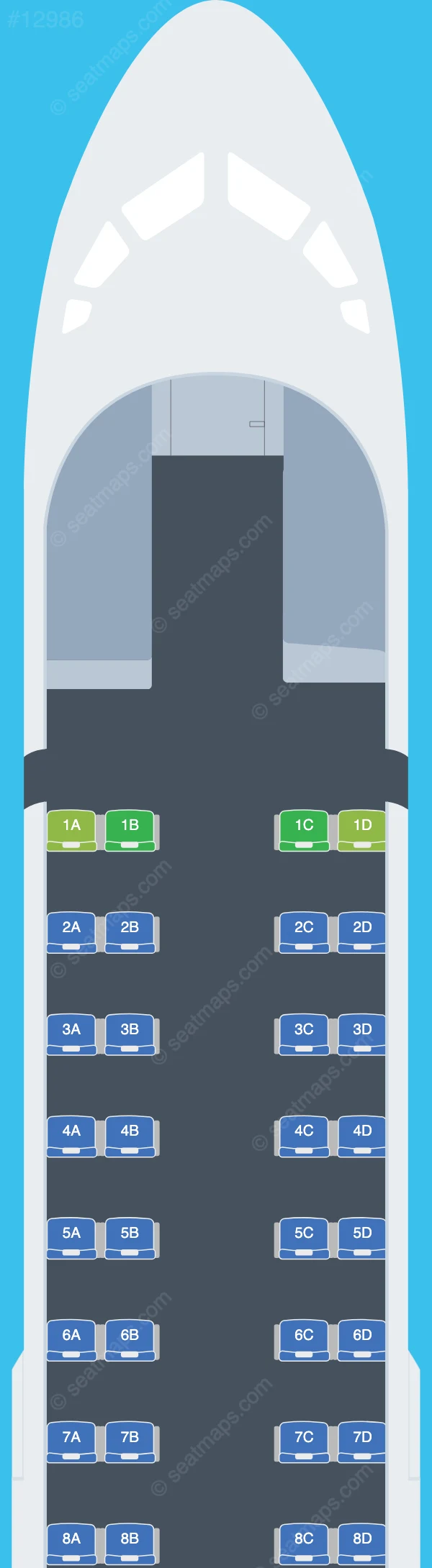 Sunlight Air ATR 72-600 seatmap preview