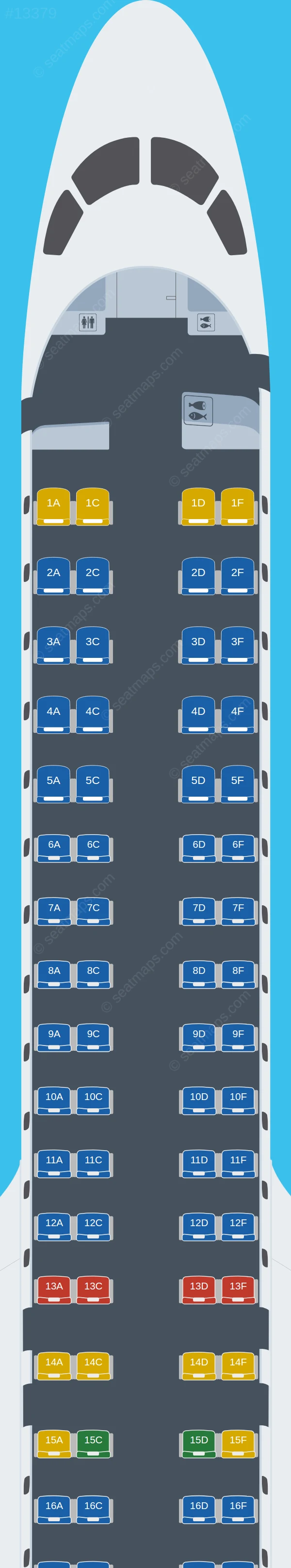 LATAM Airlines Embraer E195 E2 seatmap preview