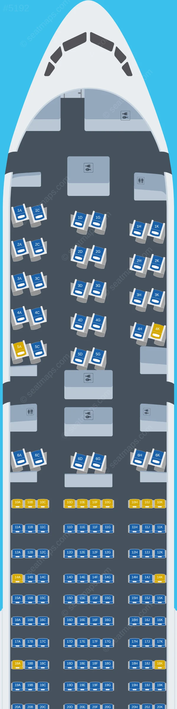 Seatguru Klm 777 300Er Boeing 777 300Er Seat Plan NHMPW