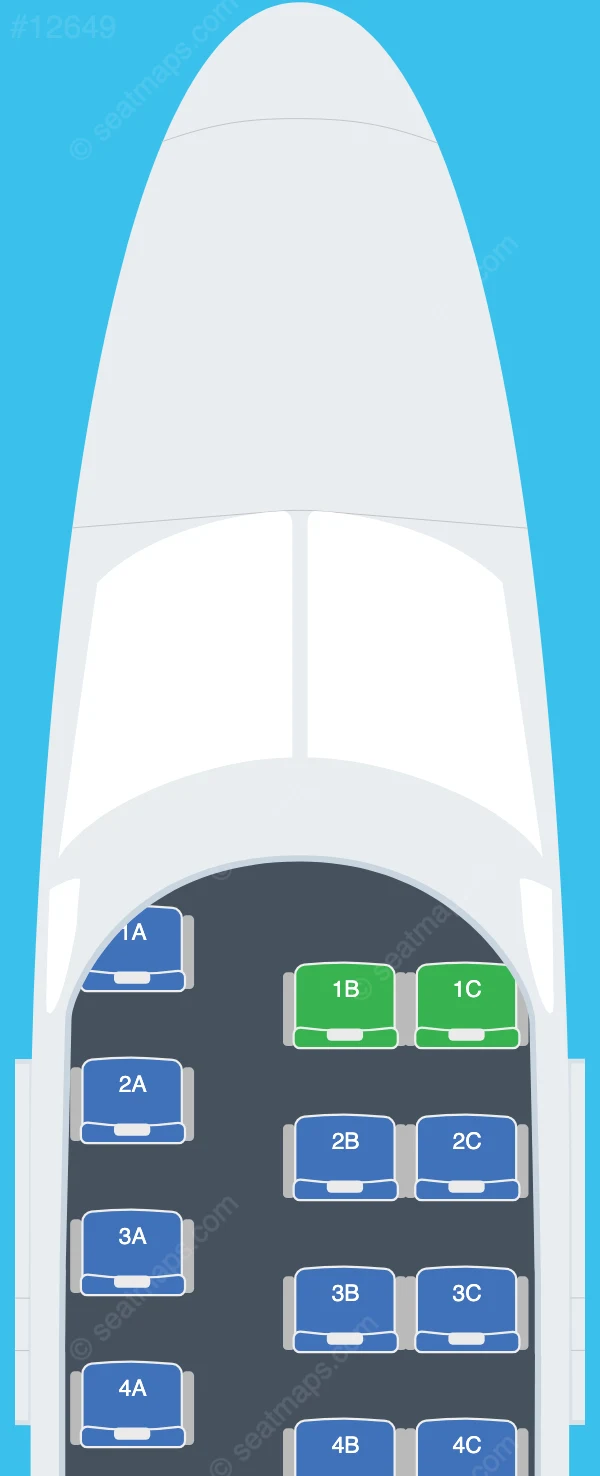 Aerus Cessna 208B Grand Caravan seatmap preview