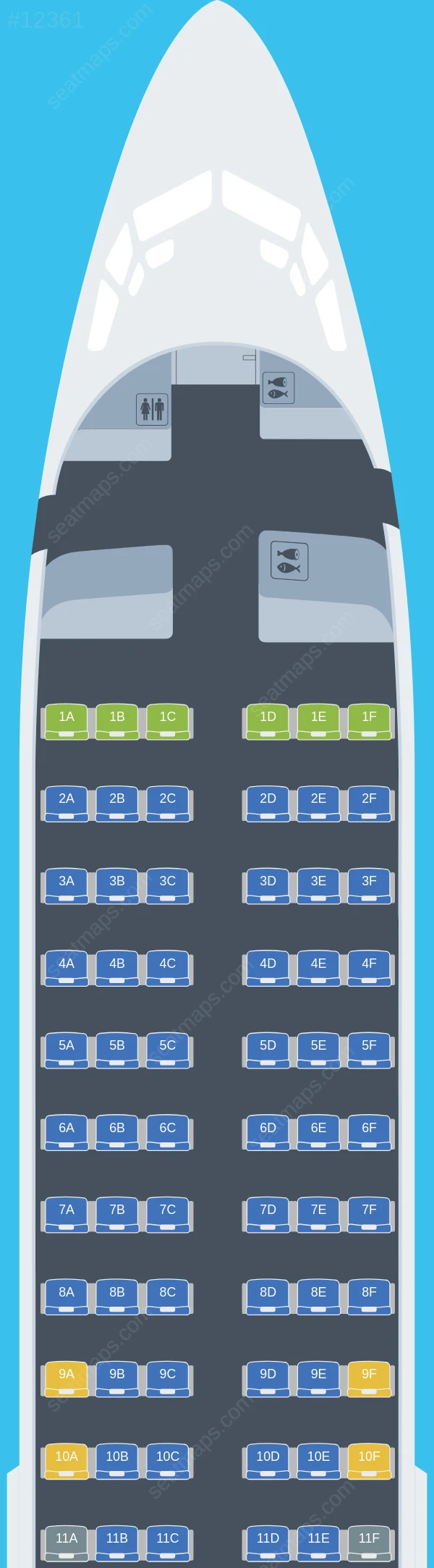 4Airways Boeing 737-400 seatmap preview