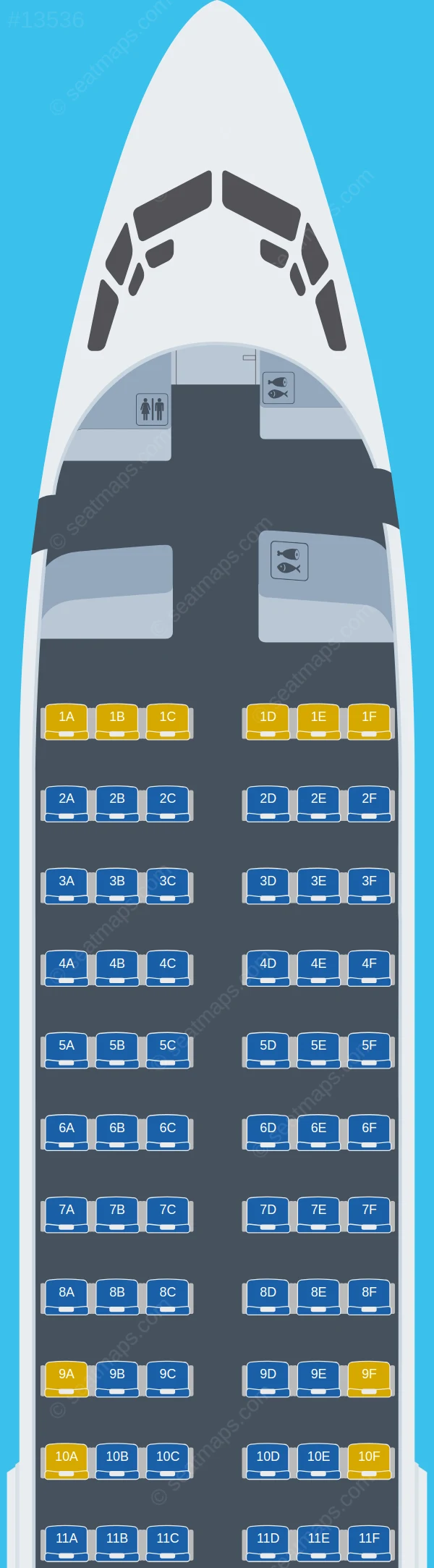 Aeroregional Boeing 737-400 V.1 seatmap preview