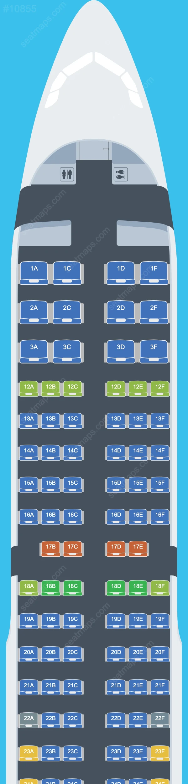 Air Canada Airbus A321 Seat Maps A321-200 V.3