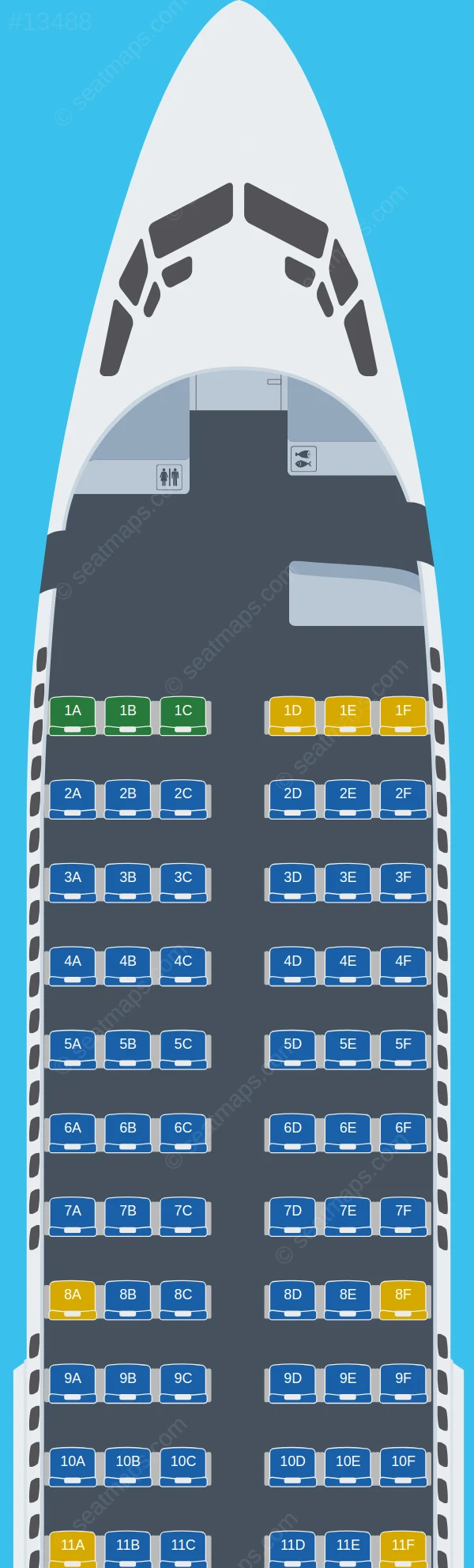Buzz Boeing 737-700 seatmap preview
