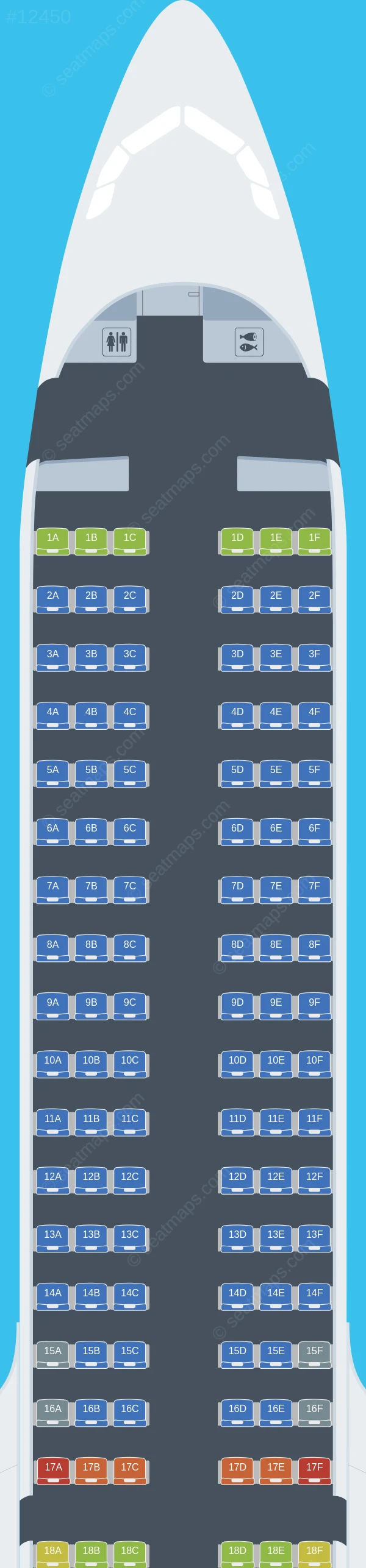 Wizz Air Malta Airbus A321neo XLR seatmap preview