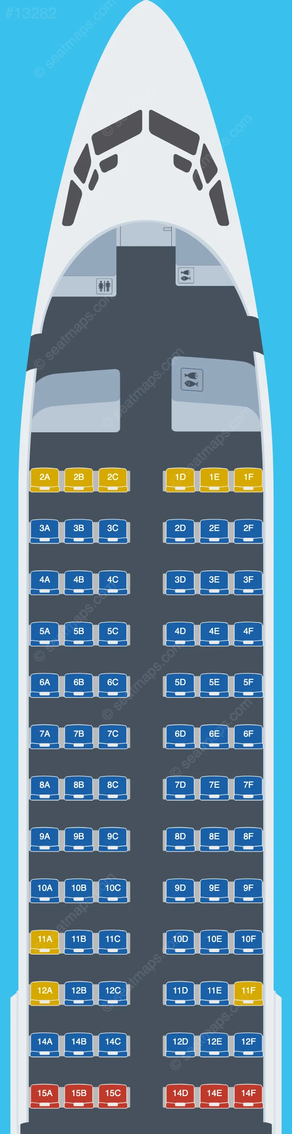 Shirak Avia Boeing 737-800 seatmap preview