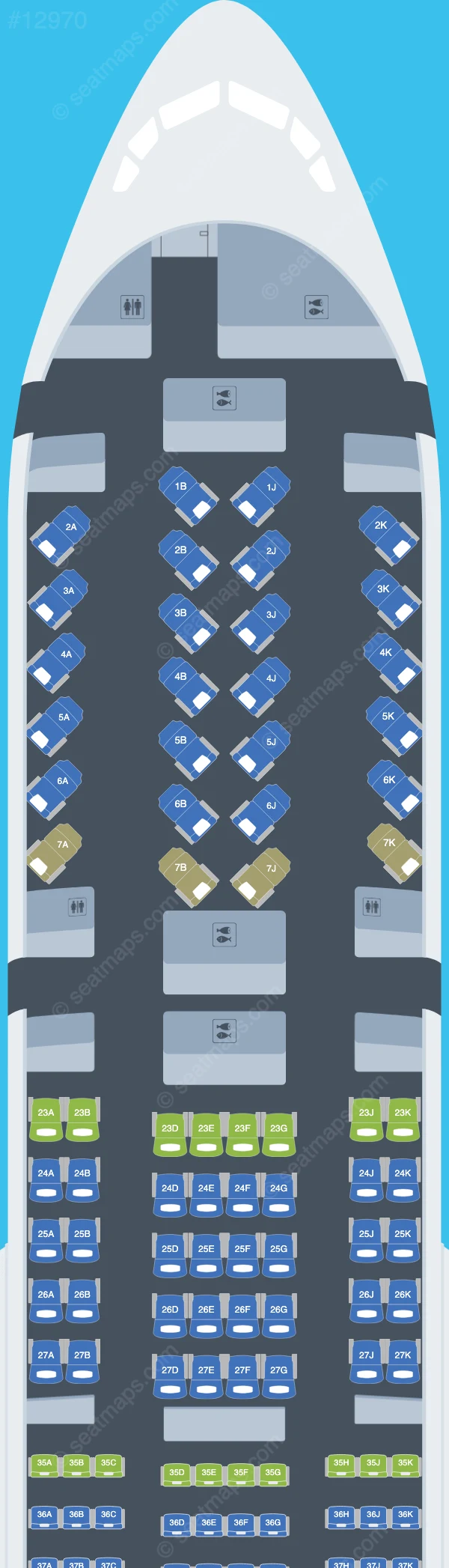 Privilege Style Boeing 777-200ER seatmap preview