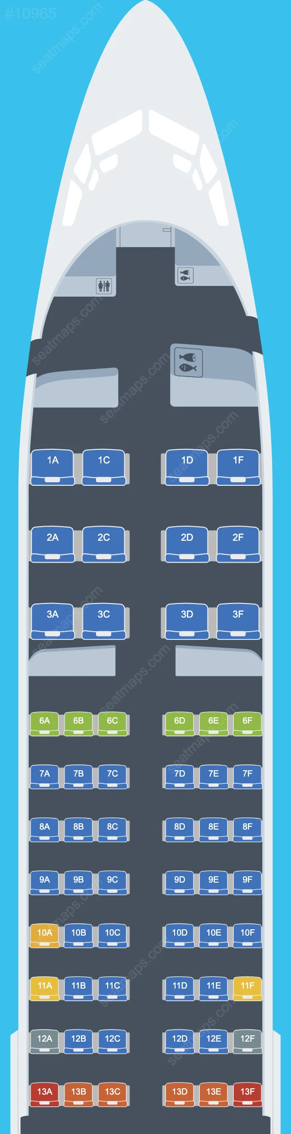 Luxair Boeing 737 Seat Maps 737-800