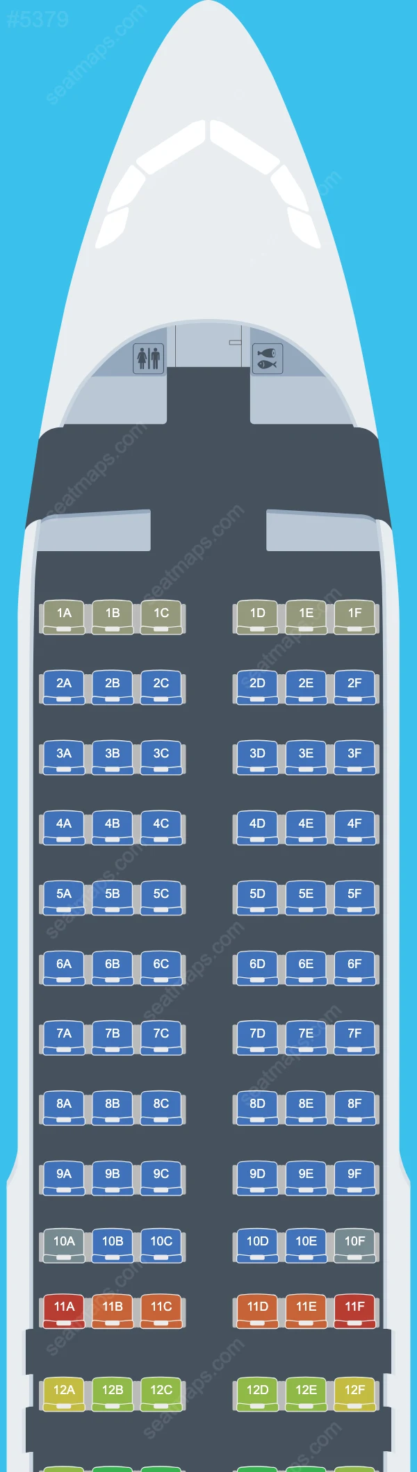 LATAM Airlines Airbus A320 Seat Maps A320-200 V.1